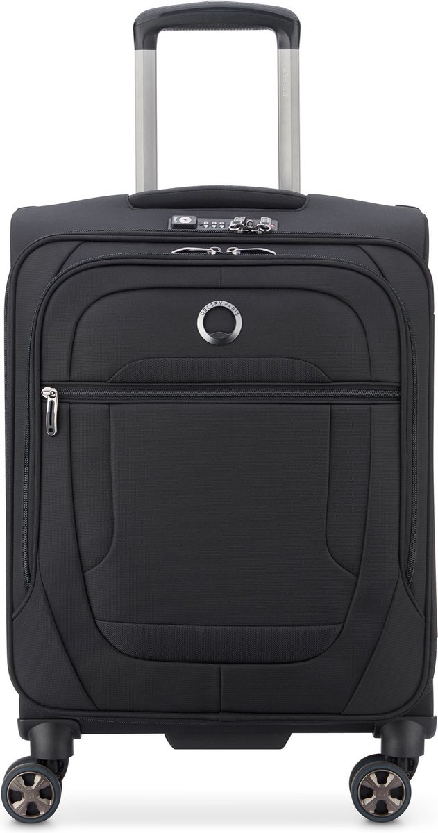Delsey Helium DLX 55 cm Handbagagekoffer - Zwart