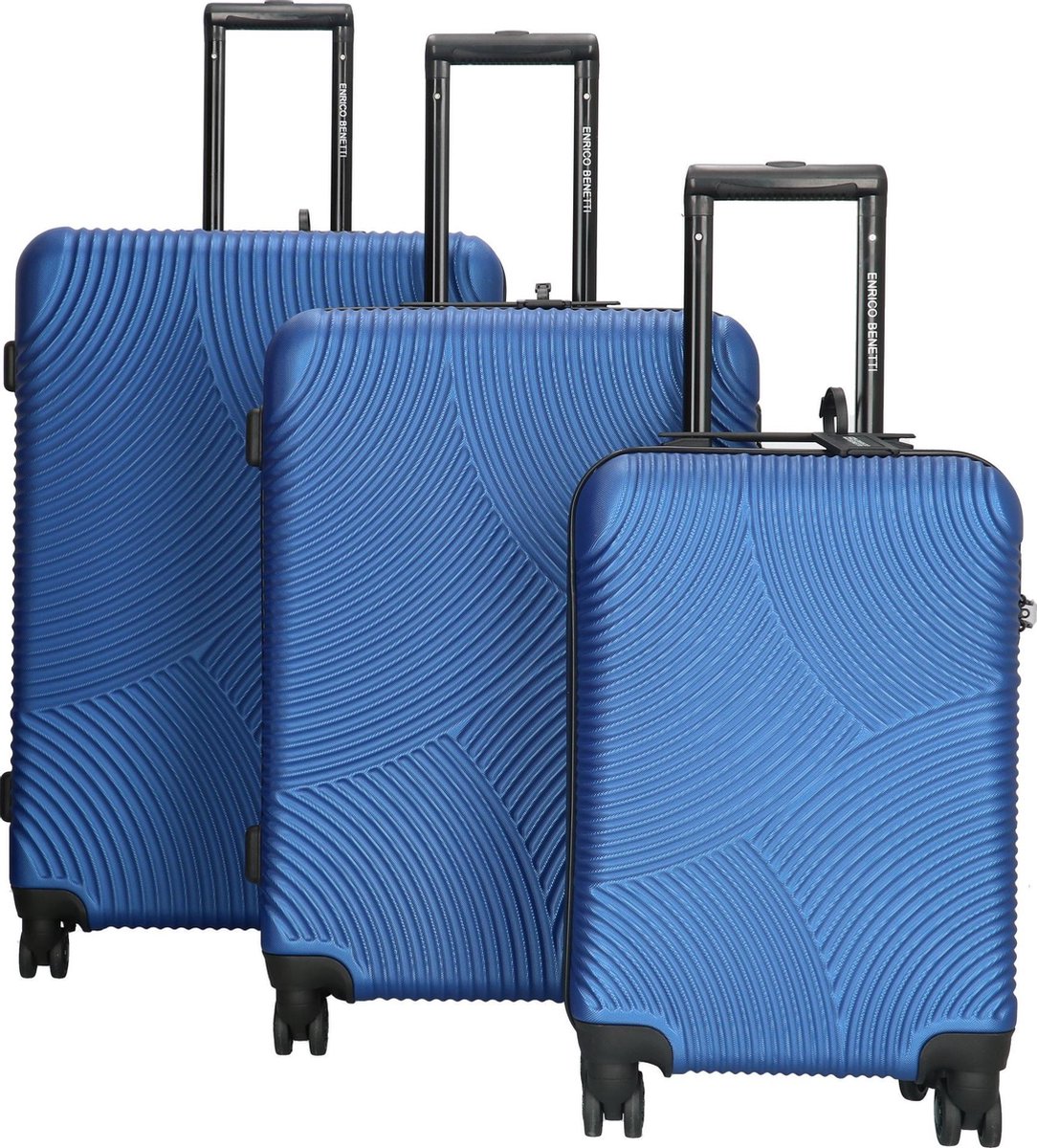 Enrico Benetti Louisville kofferset driedelig - 39040-03 - Blauw