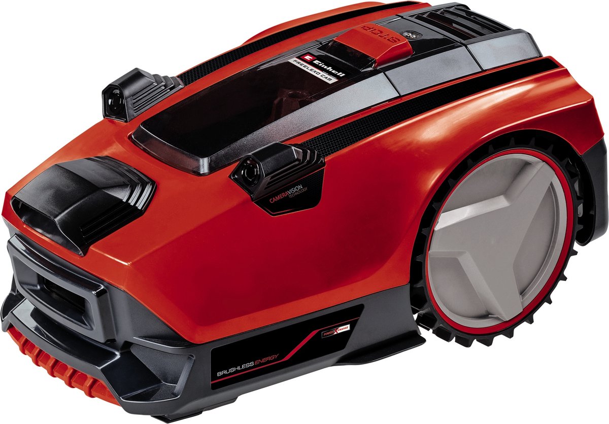 Einhell Accu Robotmaaier FREELEXO CAM 500 - 18 V/Li-ion - Power X-Change - Camera in plaats van begrenzingsdraad - Aanbevolen gazonoppervlakte: tot 500 m² - Maaibreedte 18 cm - Diefstalbeveiliging - Incl. 1x 3.0 Ah Accu