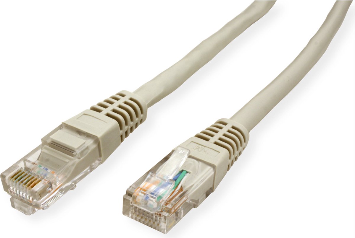 VALUE UTP Cat.5e (Class D) patchkabel, grijs, 15 m