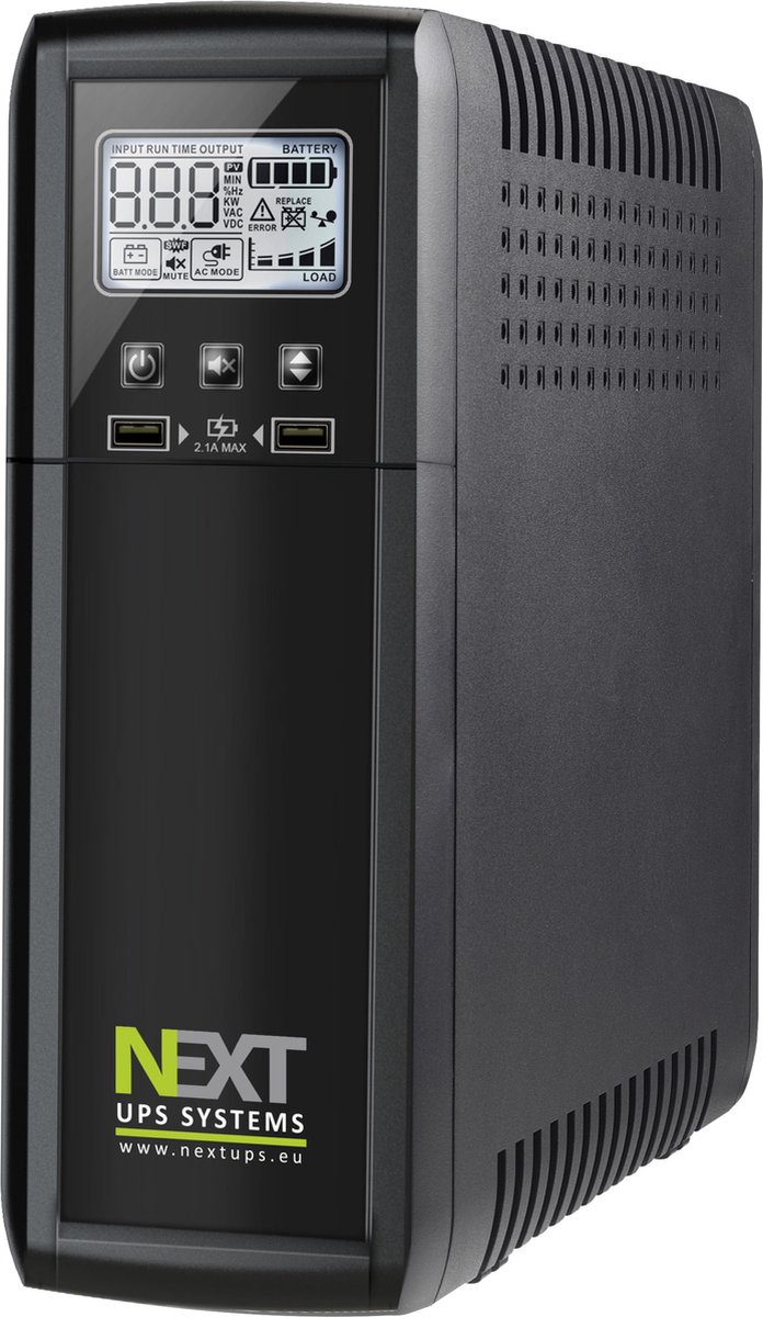 NEXT UPS Systems Mint+ UPS Line-interactive 1,5 kVA 900 W 4 AC-uitgang(en)