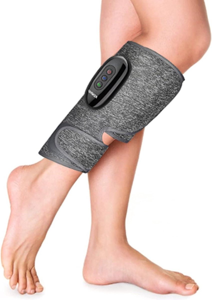 Massage Apparaat Draadloos Beenmassageapparaat voor Kuit Enkel Wraps Luchtcompressie Massageapparaat - Oplaadbaar - 3 Modus 3 Intensiteiten - Vermoeidheid Verlichten - Voor Moeder en Vader - 1 stuk