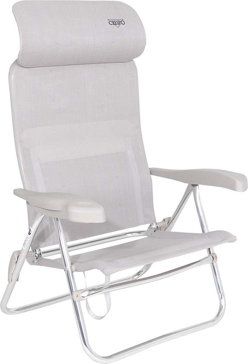 Crespo - Strandstoel - AL/205 - Compact - Licht grijs