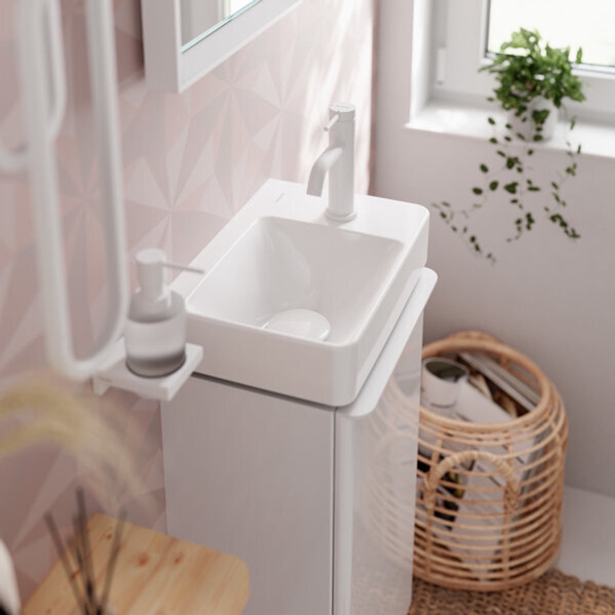 hansgrohe Tecturis Sééngreeps wastafelkraan 80 CoolStart zonder waste chroom