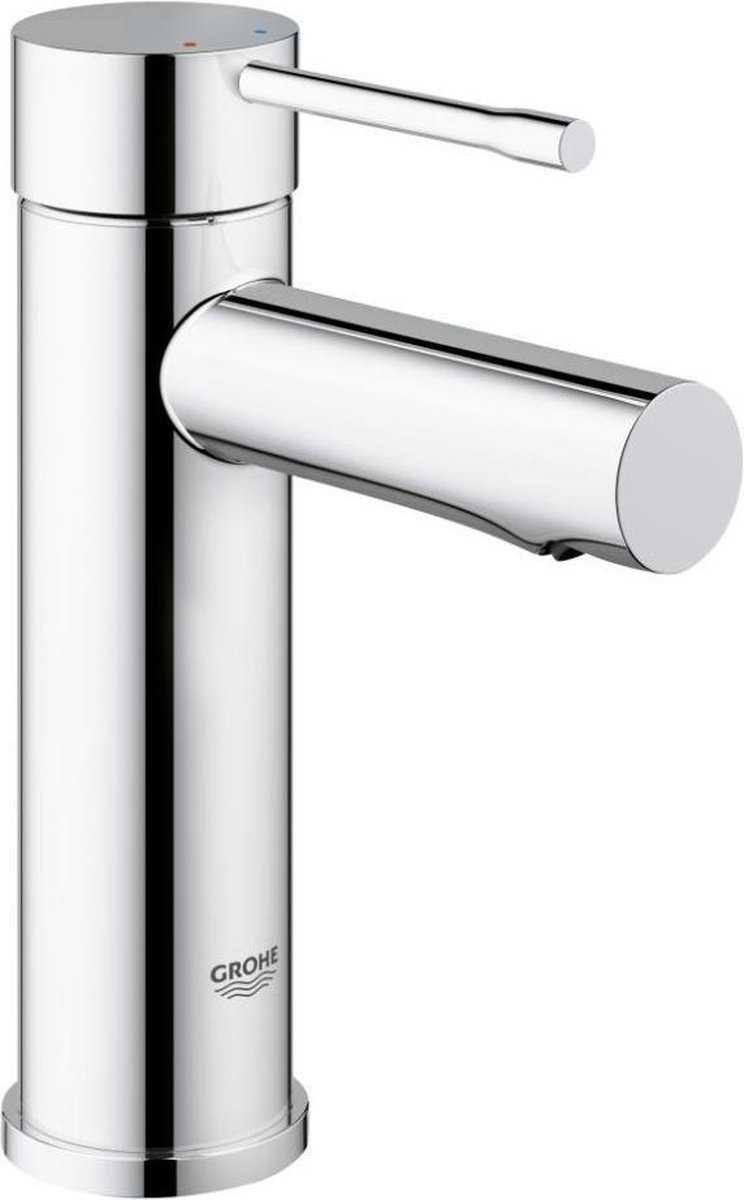 GROHE Essence New Wastafelkraan - lage uitloop - zonder waste - chroom - Waterbesparend