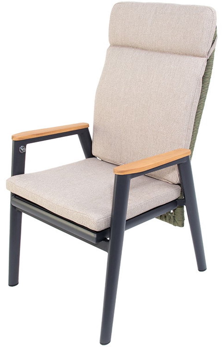 Masonville verstelbare dining stoel midnight grey forest green - Oosterik home