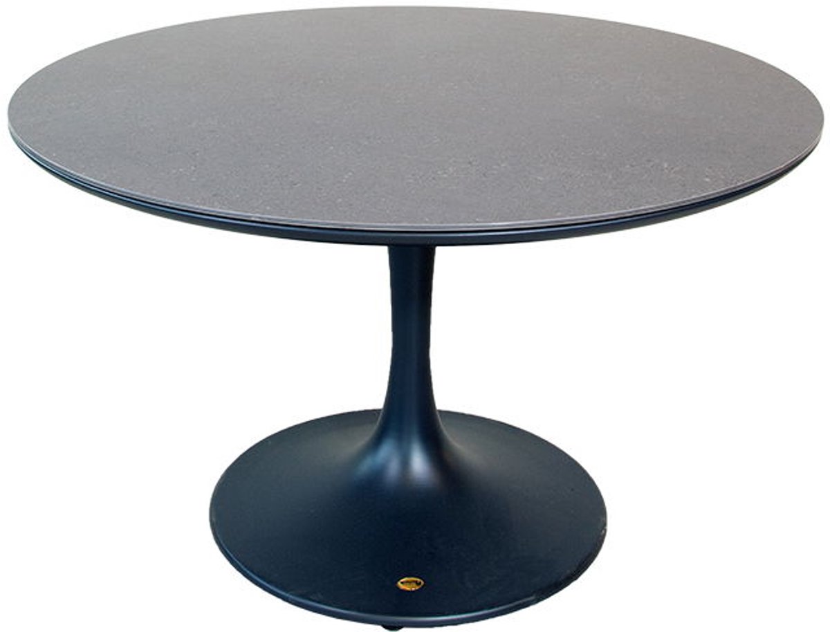 Bridgeport dining tafel midnight grey dia. 120 cm - Oosterik home