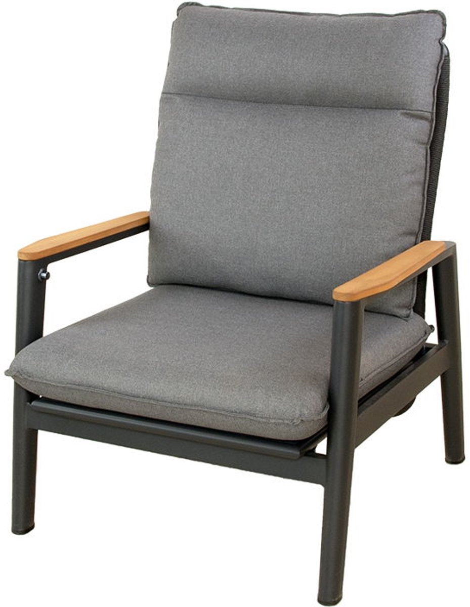 Merino lounge stoel midnight grey - Oosterik home