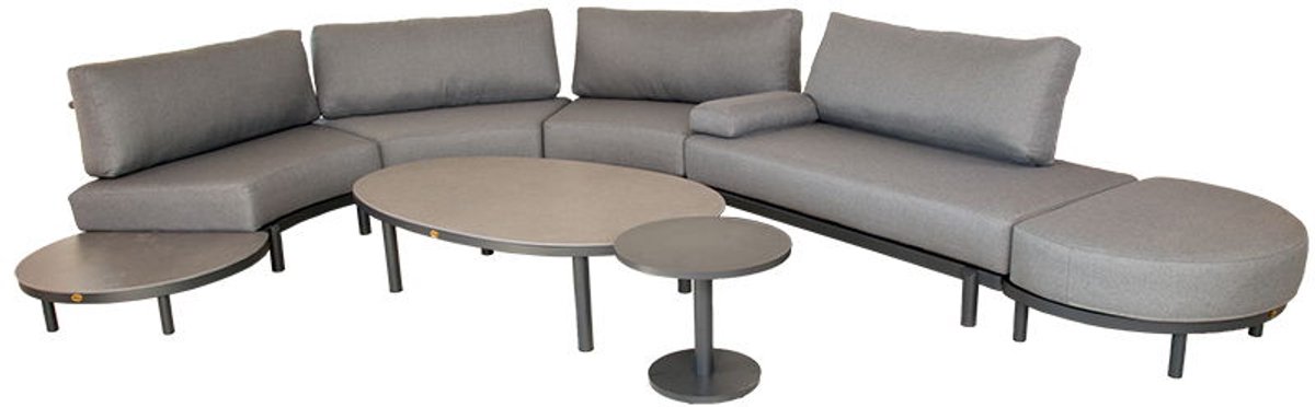 Lemoyne lounge set midnight grey - Oosterik home