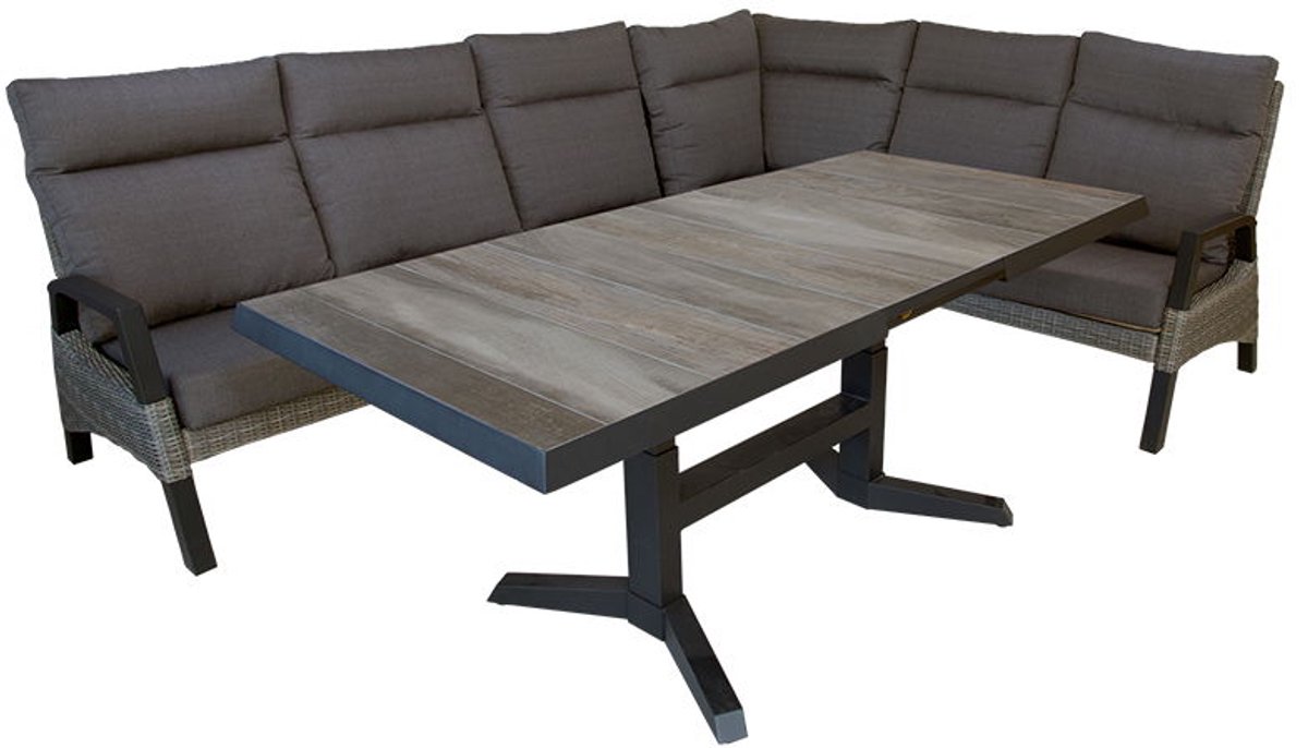 Rollinsville dining hoekset chocolate taupe - Oosterik home