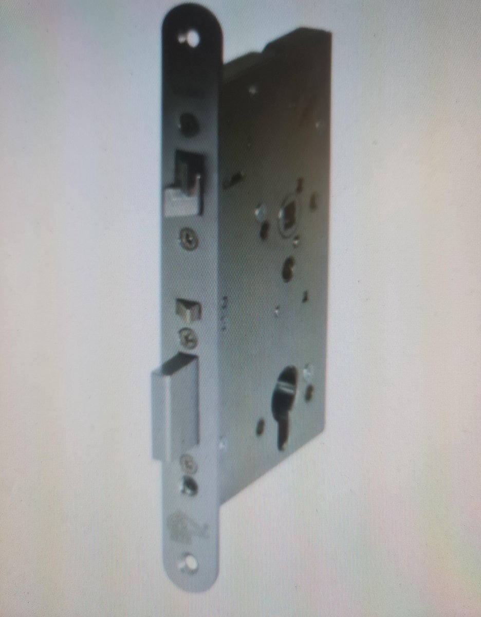 ABLOY EL563 Veiligheidsdeurslot | dubbelzijdig krukgestuurd | zelfvergrendelend | SKG** | DM55mm | RC74mm | voorplaat RVS 24x235mm afgerond | DR