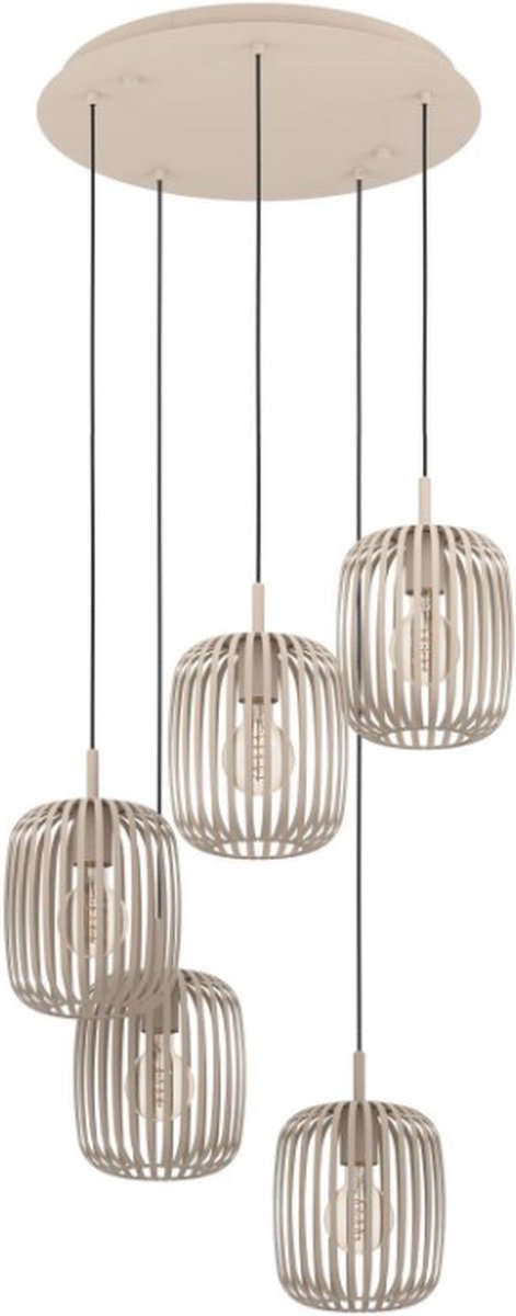 EGLO Romazzina Hanglamp - E27 -Ø 50 cm - Zandkleur/Beige