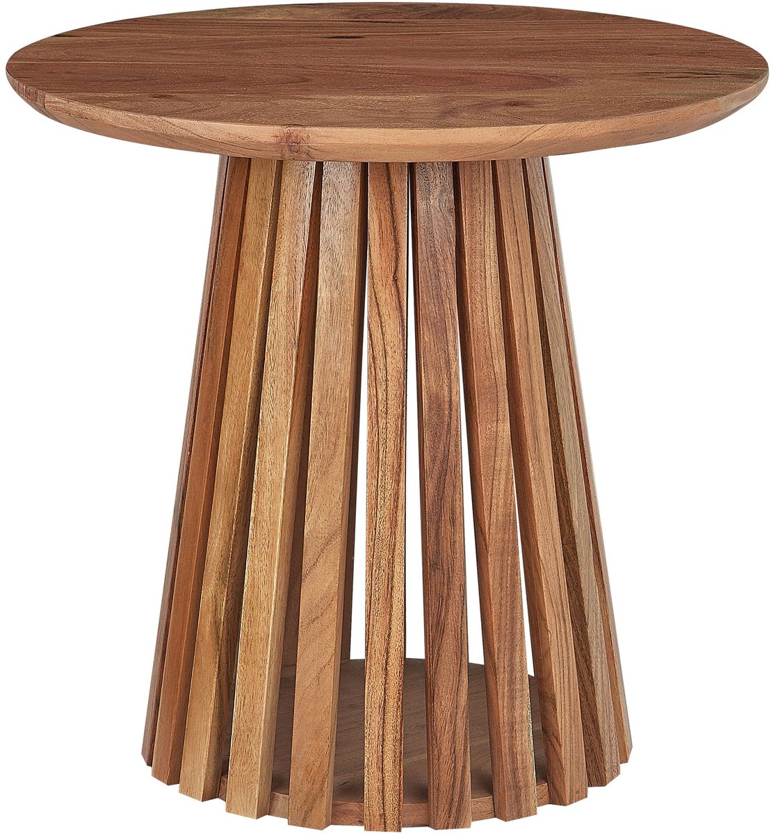 Beliani - MESILLA - Ronde salontafel - Donkerhout - Acaciahout