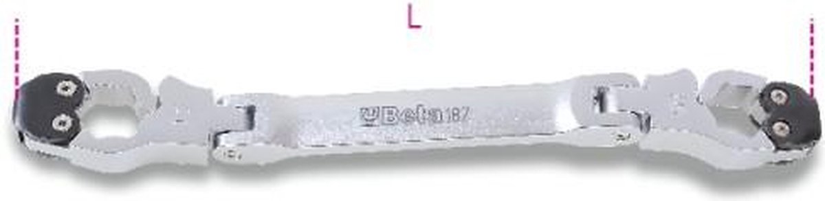 Beta Te openen knik-ringsleutels 187 10X11 - 001870010