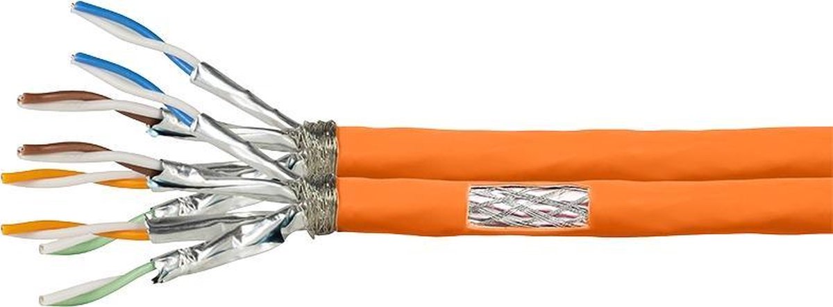 LogiLink CPV0063 Netwerkkabel CAT 7 Oranje 100 m