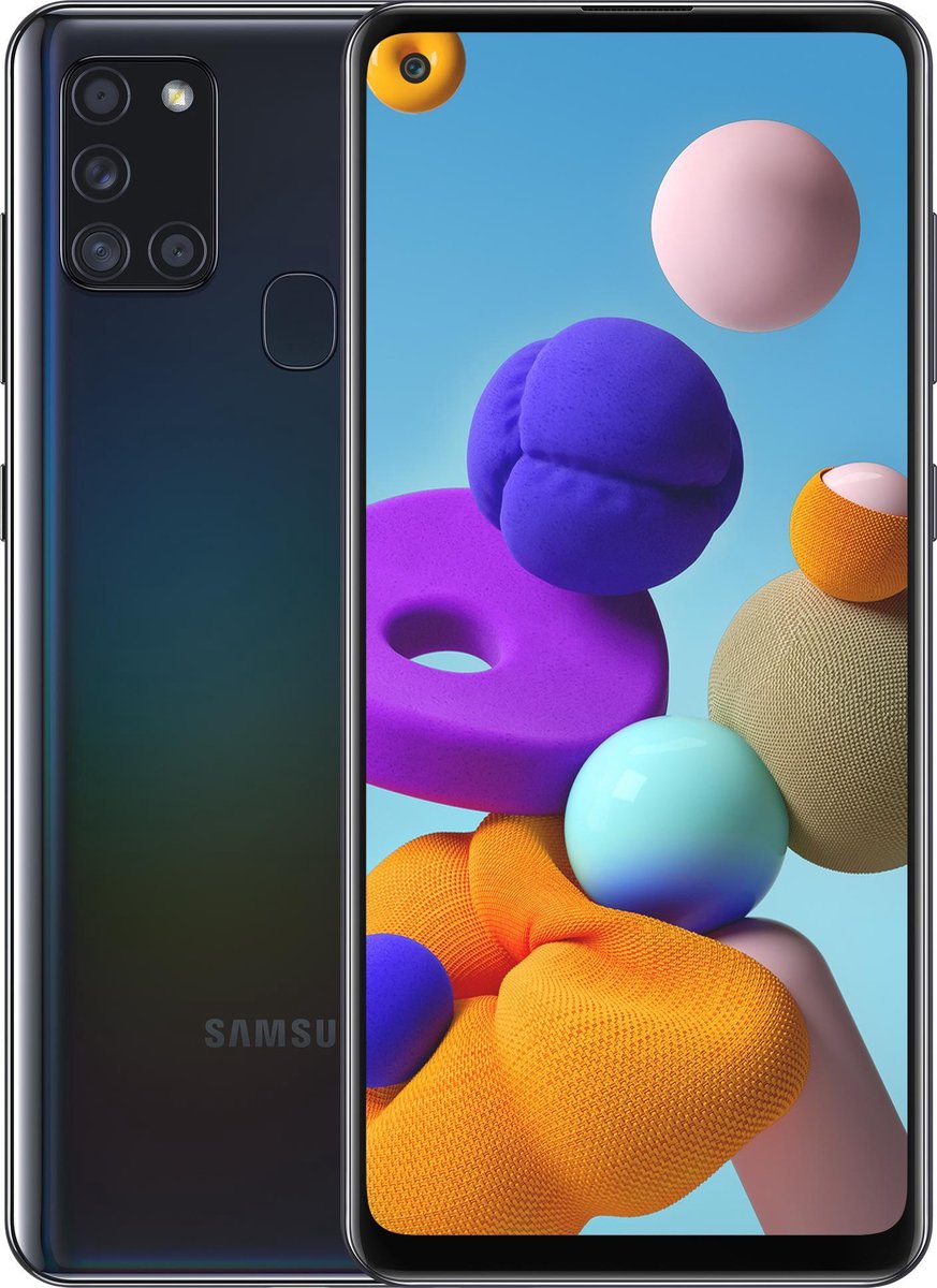 Samsung Galaxy A21s (3GB intern, 32GB opslag) Zwart