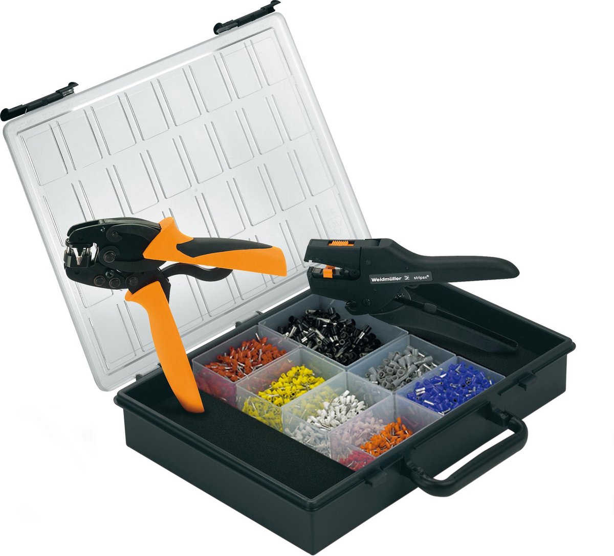 Weidmüller CRIMP-SET PZ 6 ROTO 9028680000 Krimptangset Adereindhulzen 0.14 tot 6 mm² Incl. krimp-assortiment met koffer