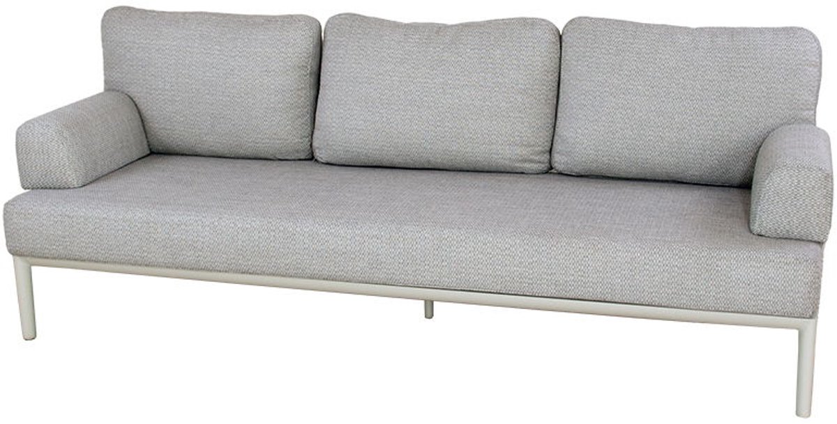 Keystone lounge 3-zitsbank sunny creme - Oosterik home