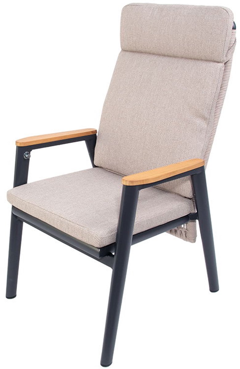 Masonville verstelbare dining stoel midnight grey sunny creme - Oosterik home