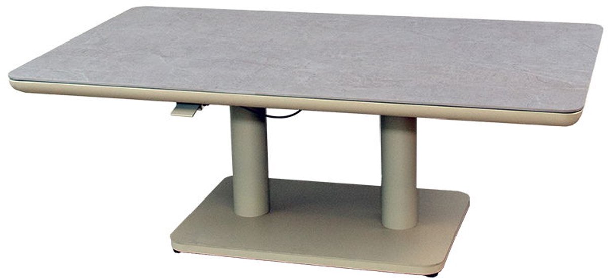 Sedalia verstelbare lounge tafel sunny creme - Oosterik home