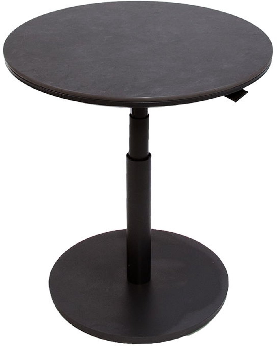 Padroni verstelbare bijzettafel midnight grey stone dia. 59 cm - Oosterik home