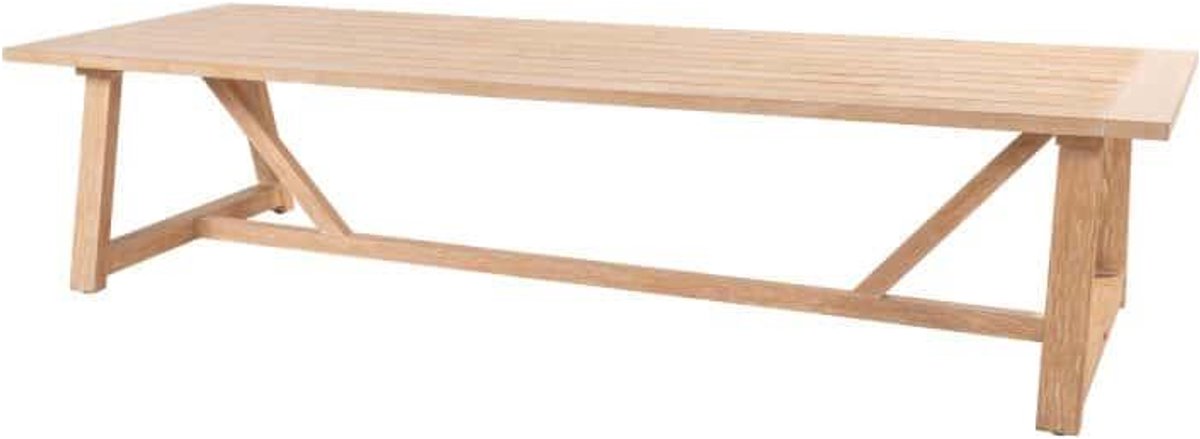 Noah low dining tafelblad brushed teak 300 x 100 cm Taste - Taste