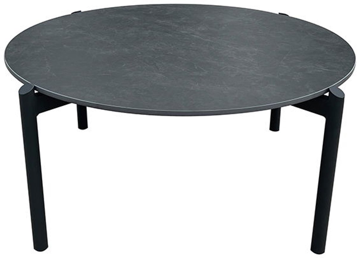 Castle Rock lounge tafel midnight grey dia. 87 cm - Oosterik home