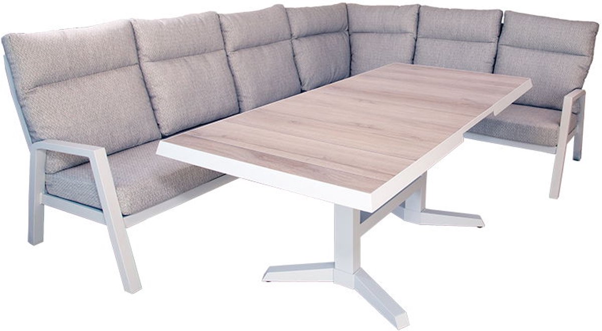 Sugarloaf dining hoekset mist grey - Oosterik home