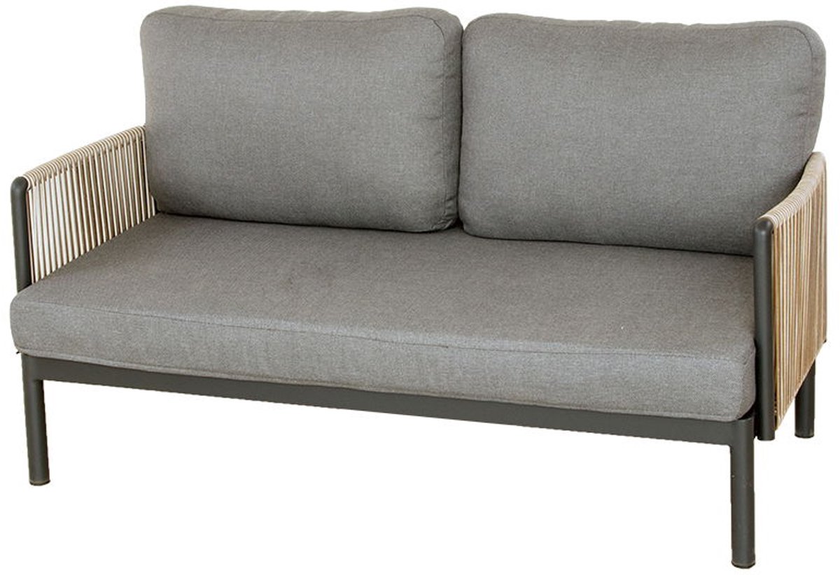 Sidney lounge 2-zitsbank midnight grey - Oosterik home