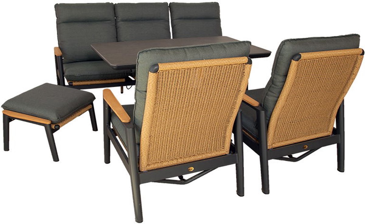 Louviers lounge set midnight grey - Oosterik home