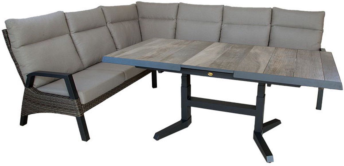 Rollinsville dining hoekset midnight grey - Oosterik home