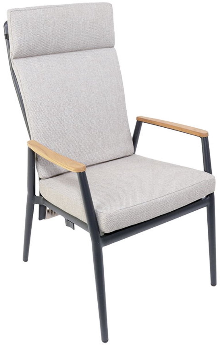 Lakeshore verstelbare dining stoel midnight grey sunny creme - Oosterik home
