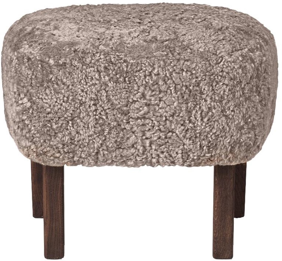 Audo Copenhagen Ingeborg Voetenbank Donker Eiken Sheepskin Sahara