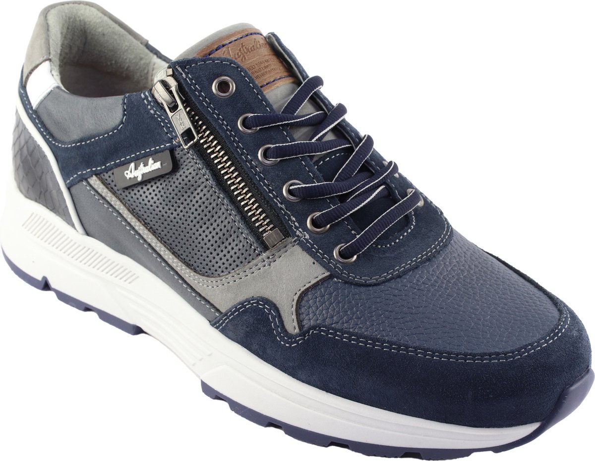 Australian Footwear Connery width H blue leather Sneakers