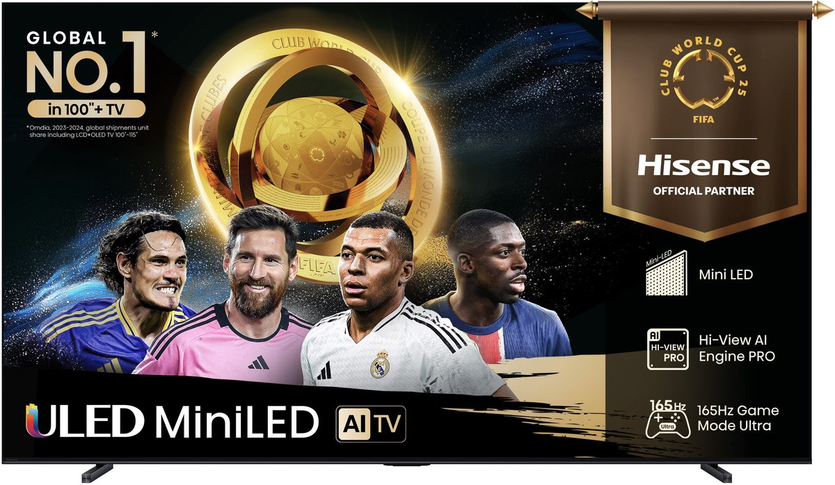 Hisense ULED MiniLED 85U7Q (2025) | Televisie aanbiedingen | Beeld&Geluid - Televisies | 6942351421445