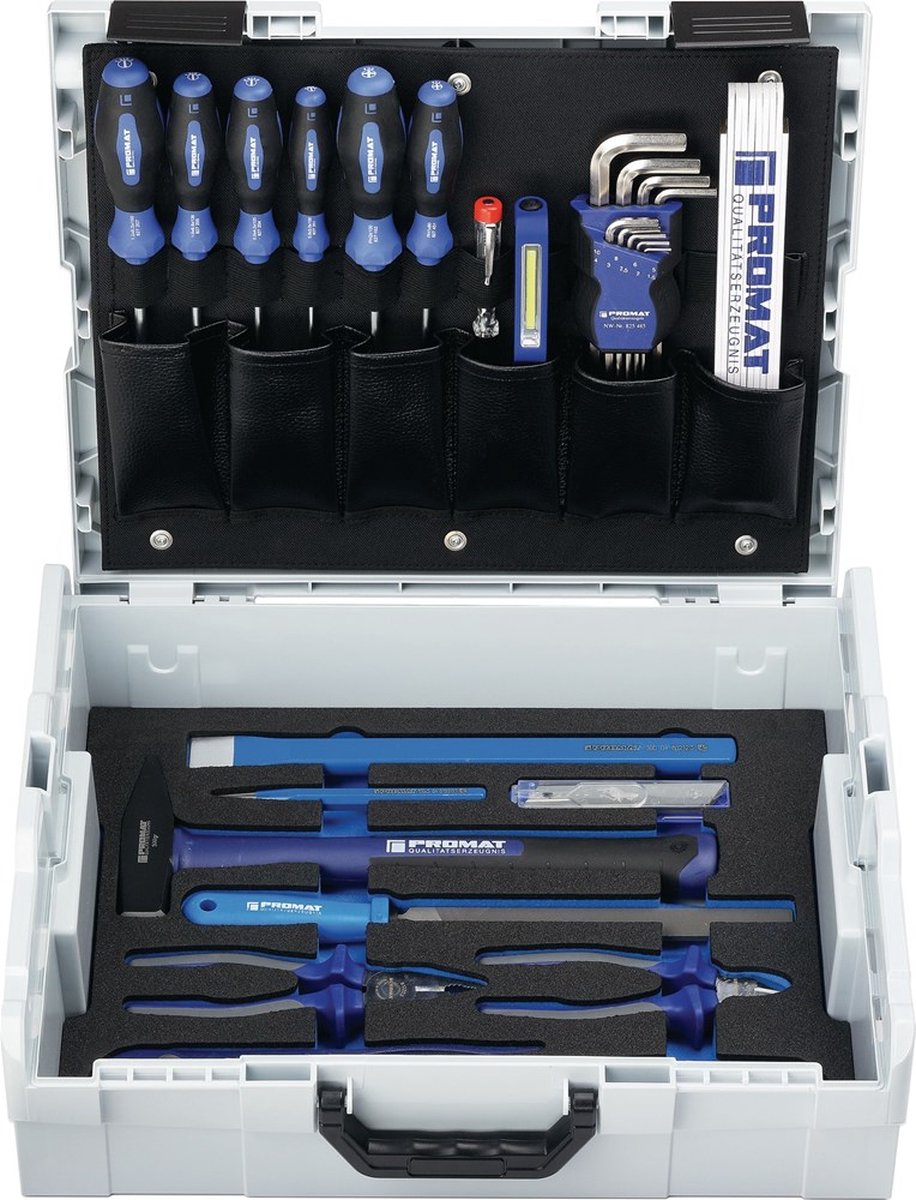 Promat Gereedschapsassortiment | universele | 44-delig | L-Boxx - 4000871570 4000871570