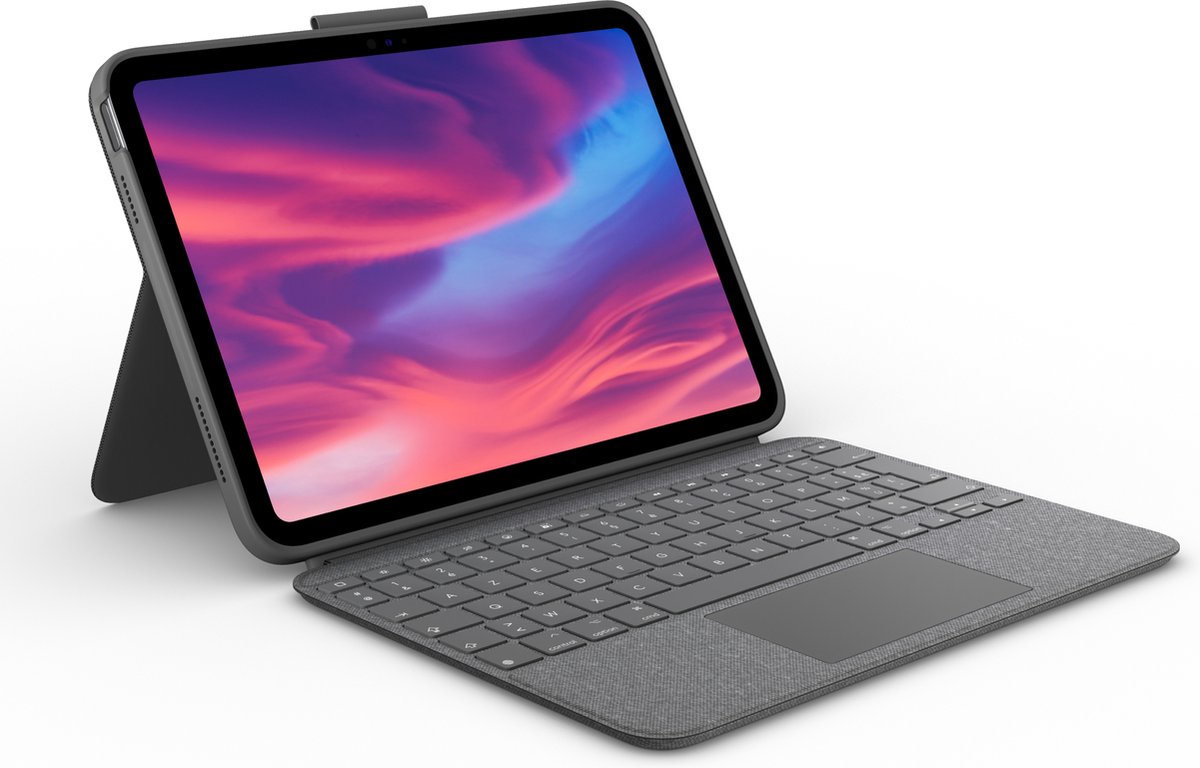 Logitech Combo Touch - Tablettoetsenbord - Geschikt voor iPad (10 gen) - FR Azerty