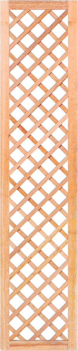 Trellis diagonaal met lijst hardhout 180 cm Tuindeco - Tuindeco