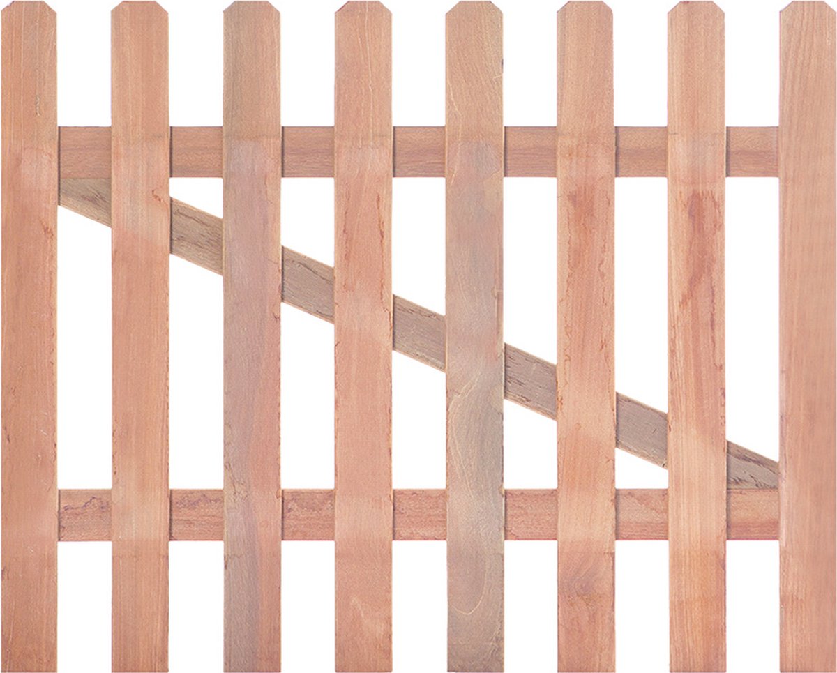 Tuinhekdeur recht hardhout 60 cm Tuindeco - Tuindeco