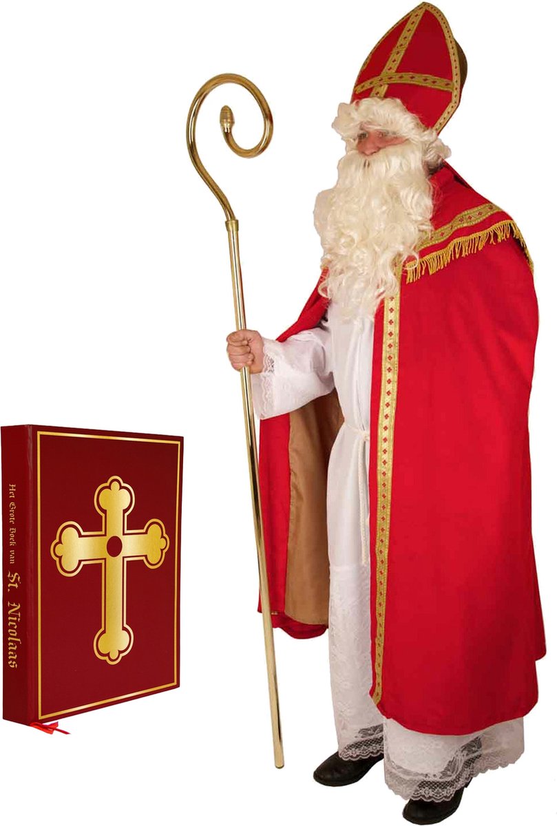 Compleet Sinterklaas kostuum inclusief boek One size -