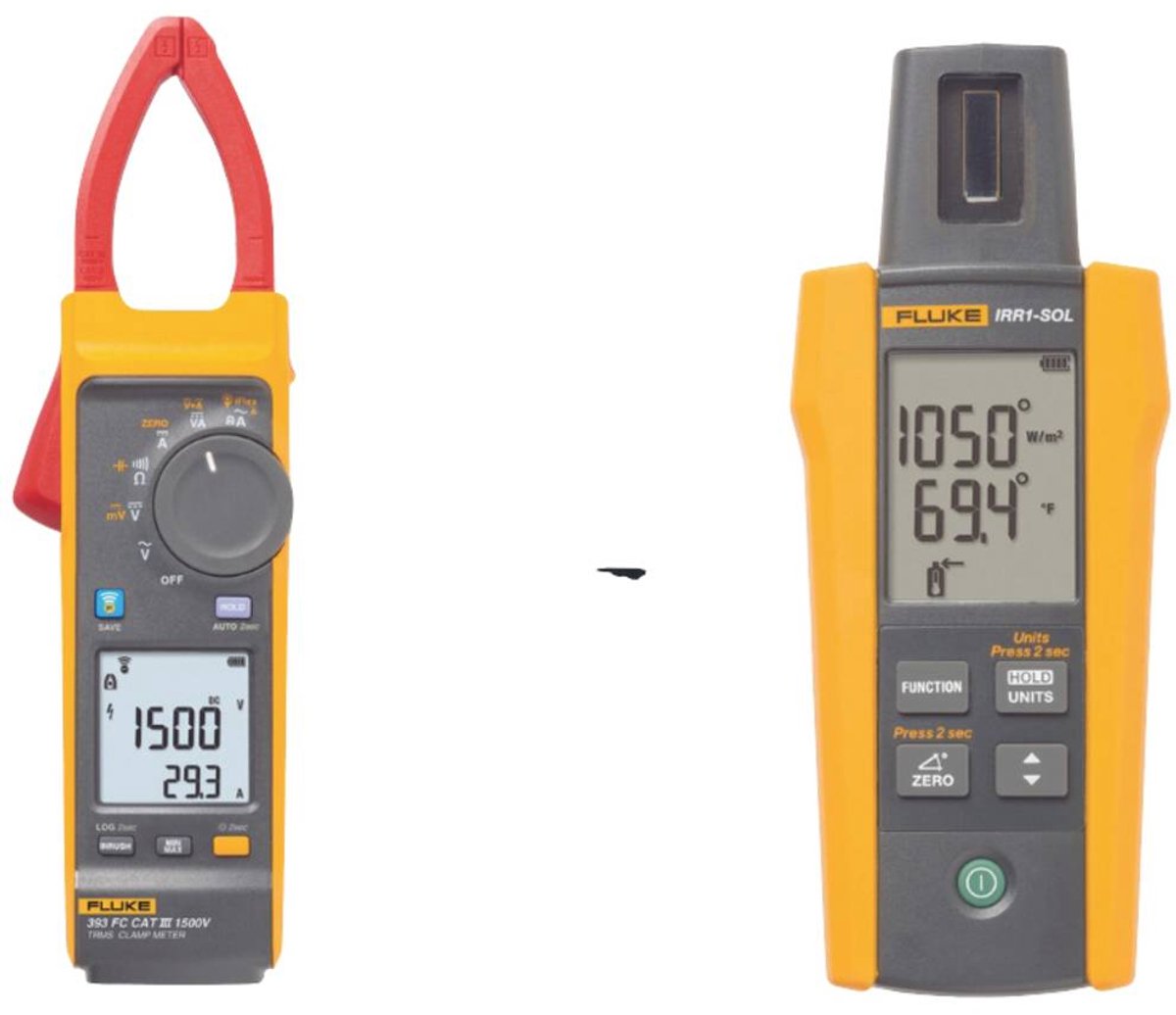 Fluke FLUKE-393FC/IRR1-SOL Stroomtang Digitaal Incl. stralingsmeter CAT III 1500 V