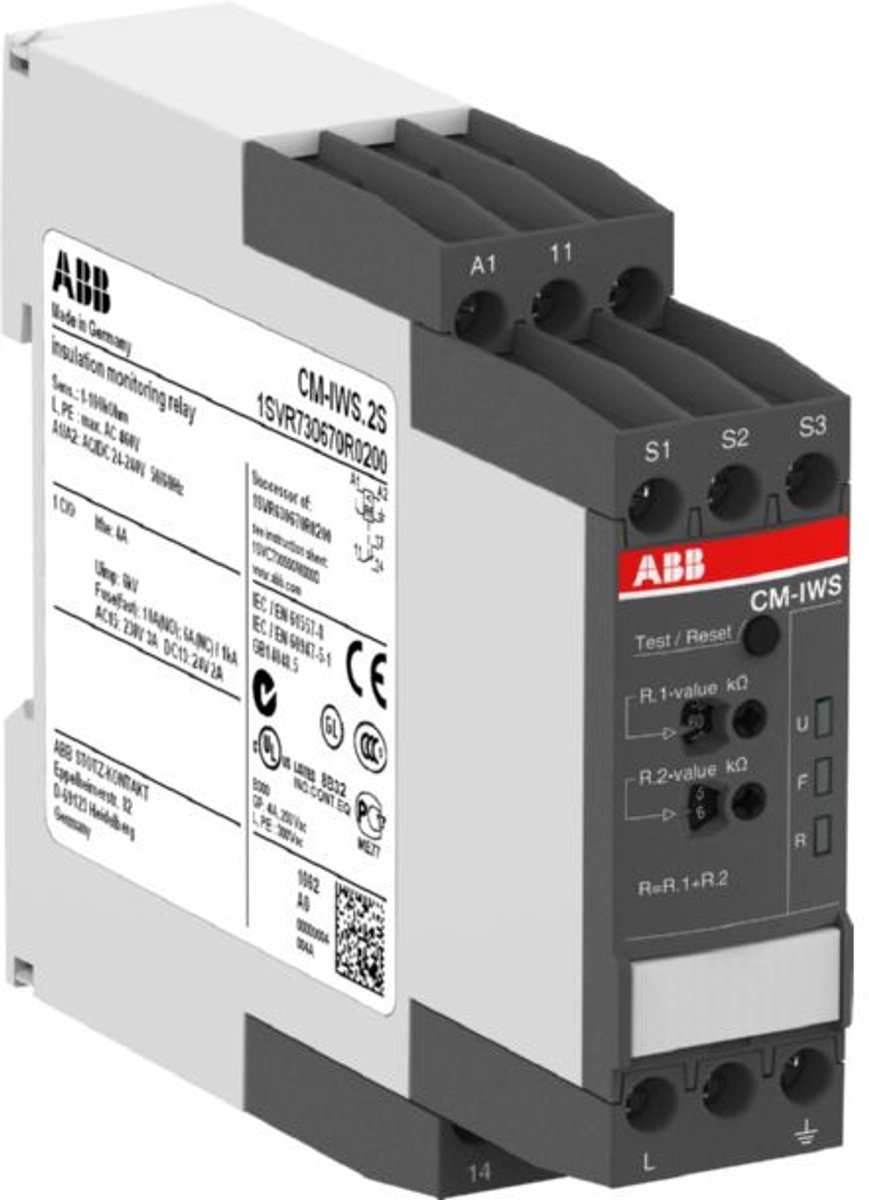 ABB CM-IWS.2S Geïsoleerd bewakingsrelais