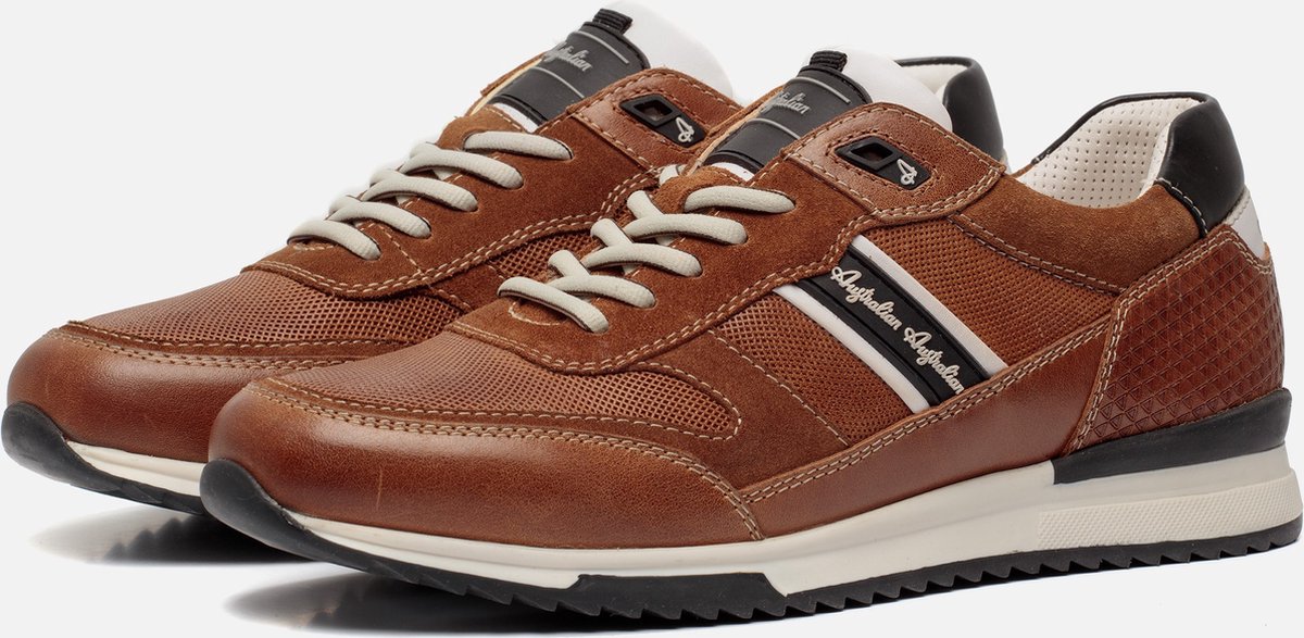 Australian Footwear Filmon DJA cognac combi Veterschoenen