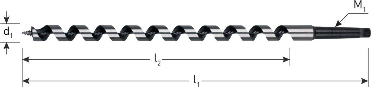 Rotec Slangenboor GOLD-LINE, MK 2, ø26x250x320 Azobé - 242.2601A