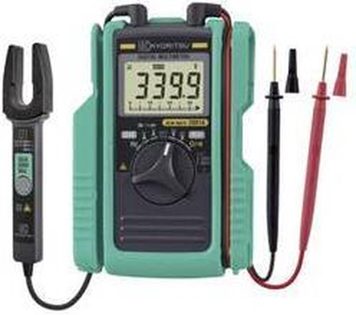 Kyoritsu KEW Mate 2001 A Multimeter, Stroomtang Digitaal CAT II 600 V, CAT III 300 V Weergave (counts): 3400