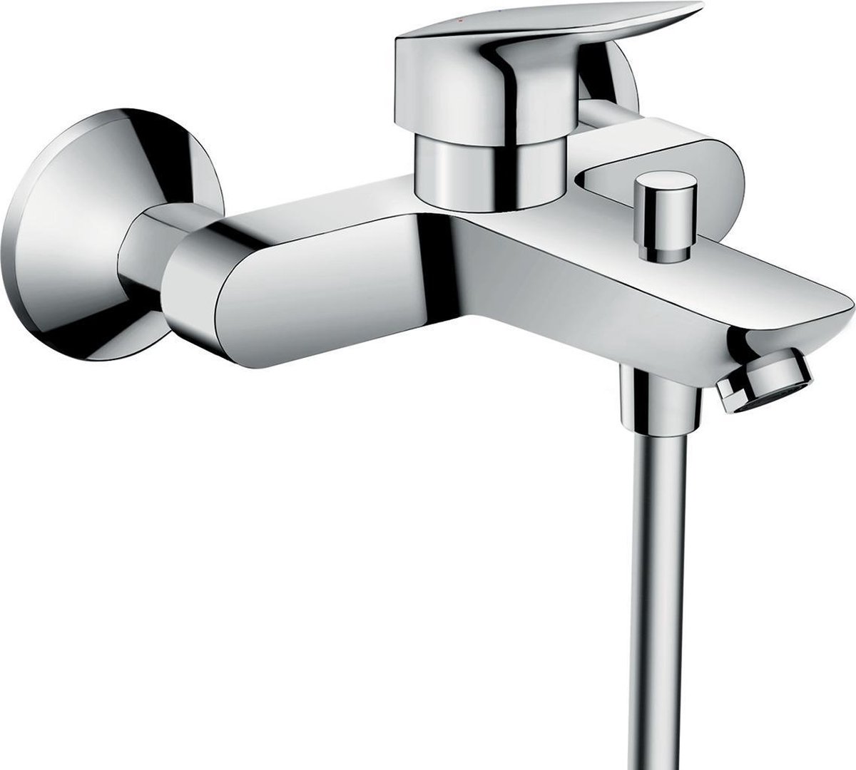 Hansgrohe logis badmengkraan - opbouw - eengreeps - chroom