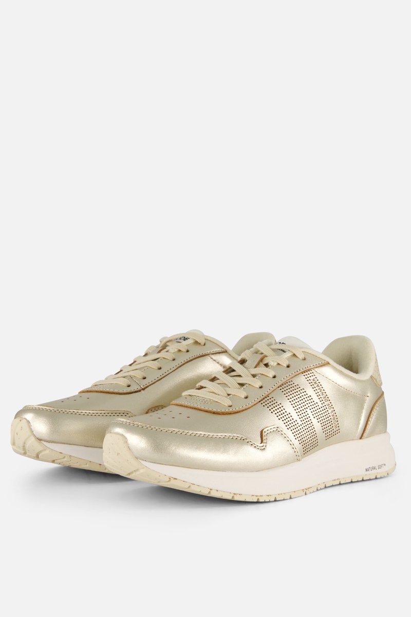 Woden Nora Natural Soft Metallic Sneakers