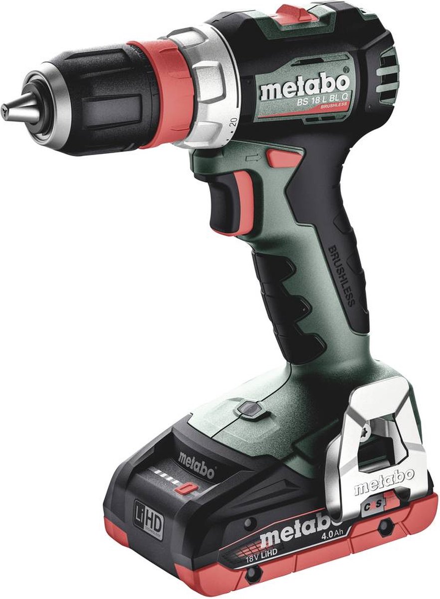 Metabo BS 18 L BL Q Accu boorschroefmachine | Set | 18V | 4,0Ah LiHD in Metabox - 613156800