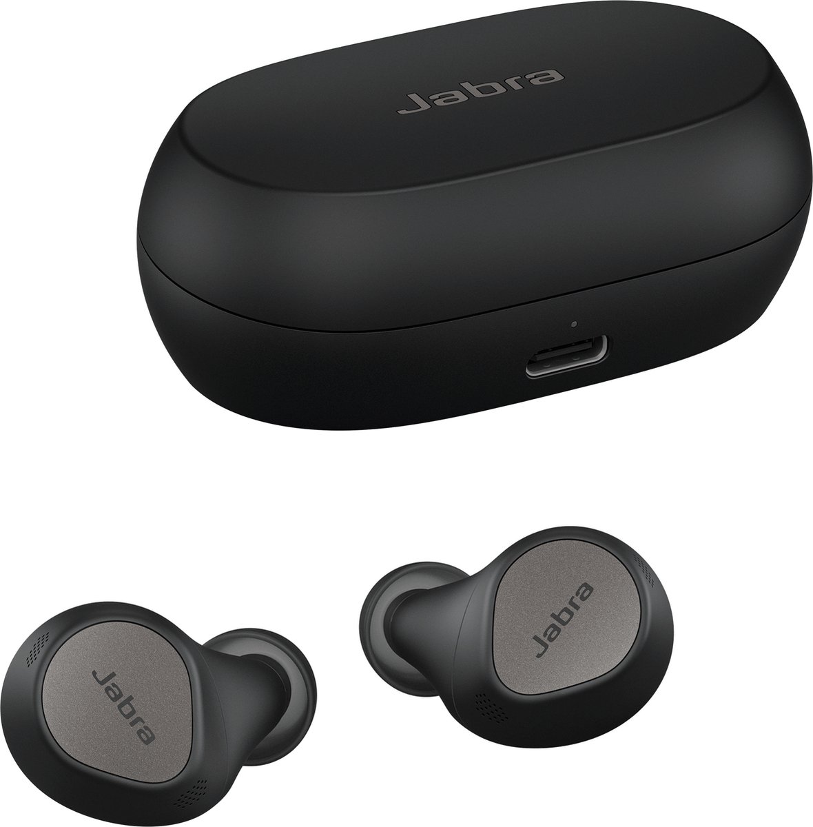 Jabra Elite 7 Pro Headset Draadloos In-ear Oproepen/muziek USB Type-C Bluetooth Zwart, Titanium