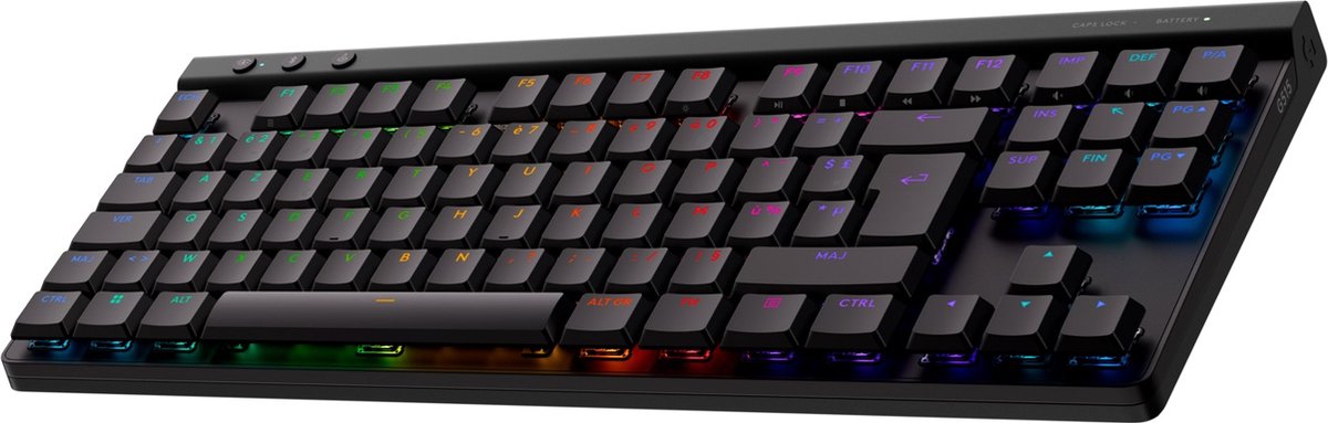 Logitech G515 Lightspeed TKL - Draadloos Gaming Toetsenbord - RGB - Azerty - Zwart